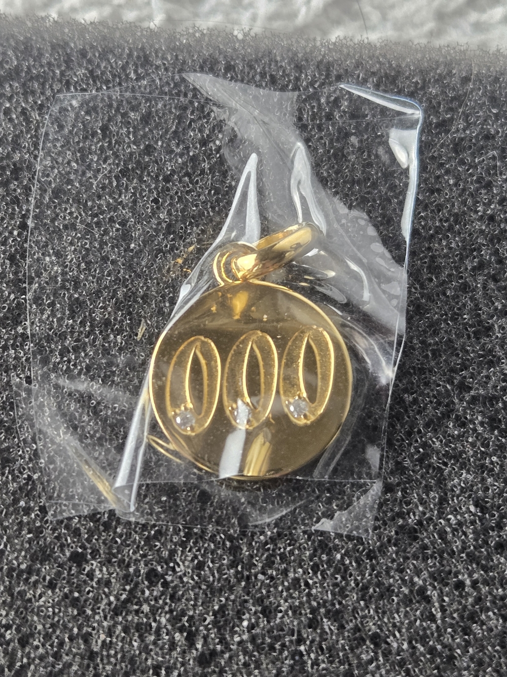 Thomas Sabo 18k Yellow Gold Plated Angel Number "000" Charm